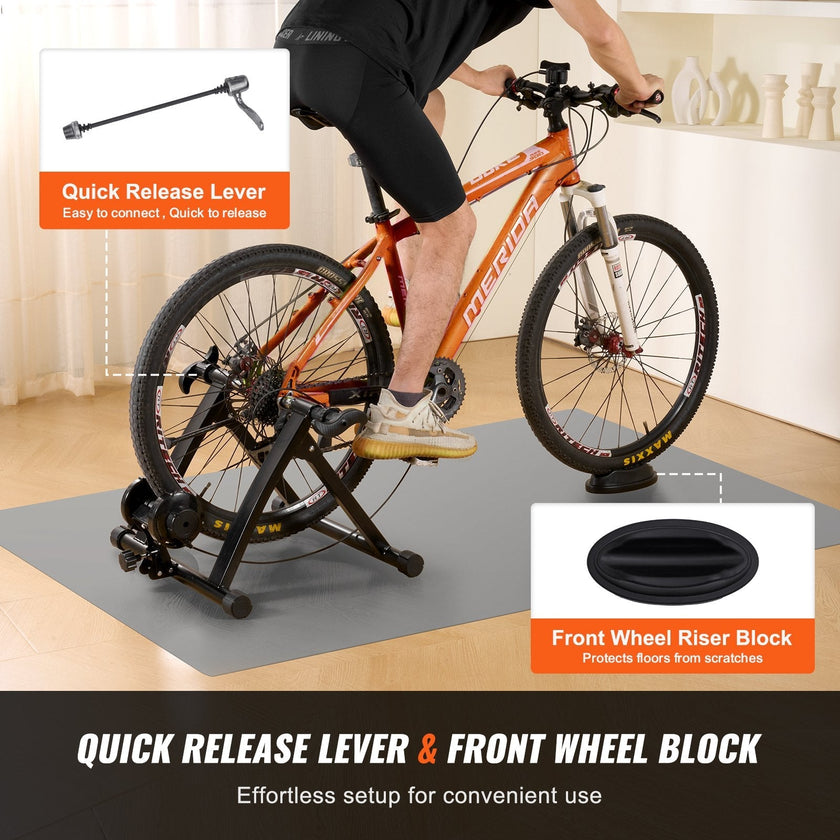 VEVOR Bike Trainer Stand, Magnetic Stationary Bike Stand for 26