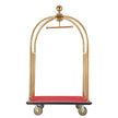VEVOR Hotel Luggage Cart 1100 LBS Stainless Steel Bellman's Cart Curved Uprights