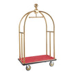 VEVOR Hotel Luggage Cart 1100 LBS Stainless Steel Bellman's Cart Curved Uprights