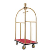 VEVOR Hotel Luggage Cart 1100 LBS Stainless Steel Bellman's Cart Curved Uprights