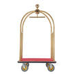 VEVOR Hotel Luggage Cart 1500 LBS Stainless Steel Bellman's Cart Curved Uprights