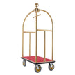 VEVOR Hotel Luggage Cart 1500 LBS Stainless Steel Bellman's Cart Curved Uprights