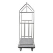 VEVOR Hotel Luggage Cart 800 LBS Brushed Stainless Steel Finish Bellman's Cart