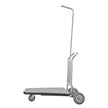 VEVOR Luggage Cart 600 LBS 3 Wheel Stainless Steel Finish Bellman's Cart