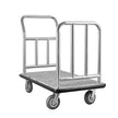 VEVOR Hotel Luggage Cart 750 LBS Platform Truck with Removable Front Frame