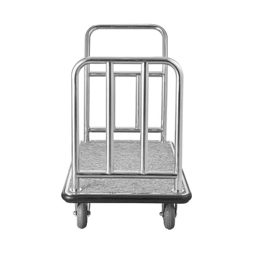 VEVOR Hotel Luggage Cart 750 LBS Platform Truck with Removable Front Frame