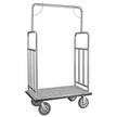 VEVOR Hotel Luggage Cart 1200 LBS Brushed Stainless Steel Finish Bellman's Cart