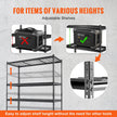 VEVOR Storage Shelving Unit, 5-Tier Adjustable, 2000 lbs Capacity, Heavy Duty Garage Shelves Metal Organizer Wire Rack, Black, 60