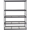 VEVOR Storage Shelving Unit, 5-Tier Adjustable, 2000 lbs Capacity, Heavy Duty Garage Shelves Metal Organizer Wire Rack, Black, 60