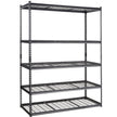 VEVOR Storage Shelving Unit, 5-Tier Adjustable, 2000 lbs Capacity, Heavy Duty Garage Shelves Metal Organizer Wire Rack, Black, 60