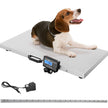 VEVOR 1100Lbs x 0.2Lbs Digital Livestock Scale Large Pet Vet Scale Stainless Steel Platform Electronic Postal Shipping Scale Heavy Duty Large Dog Hog Sheep Goat Pig Sheep Scale