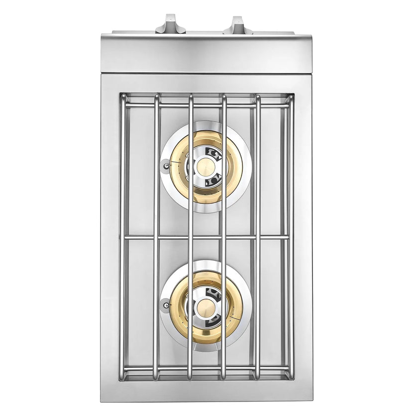 VEVOR Double Grilling Side Burners for Outdoor 2x15,000BTU Propane & Natural Gas