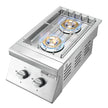 VEVOR Double Grilling Side Burners for Outdoor 2x15,000BTU Propane & Natural Gas