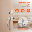 VEVOR Front Door Handle and Deadbolt Set, Satin Nickel Front Door Lock Set with Interior Knob, Single Cylinder Handleset Adjustable Hole Spacing, for Right and Left Handed Entrance and Front Door