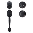 VEVOR Front Door Handle and Deadbolt Set, Antique Copper Front Door Lock Set with Interior Knob, Single Cylinder Handleset Adjustable Hole Spacing, for Right and Left Handed Entrance and Front Door