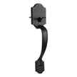 VEVOR Front Door Handle and Deadbolt Set, Matte Black Front Door Lock Set with Interior Knob, Single Cylinder Handleset Adjustable Hole Spacing, for Right and Left Handed Entrance and Front Door