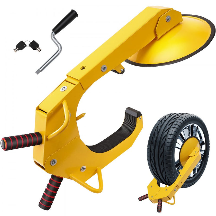 VEVOR Wheel Lock Clamp, 1 Pack Trailer Wheel Lock, Heavy-Duty Anti Theft Tire Lock, Trailer Wheel Locks for RV Trailers, Cars, Trucks, SUVs