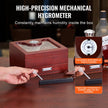 VEVOR 35 Cigar Humidor Glasstop Cedar Cigar Box Humidifier & Hygrometer & Drawer