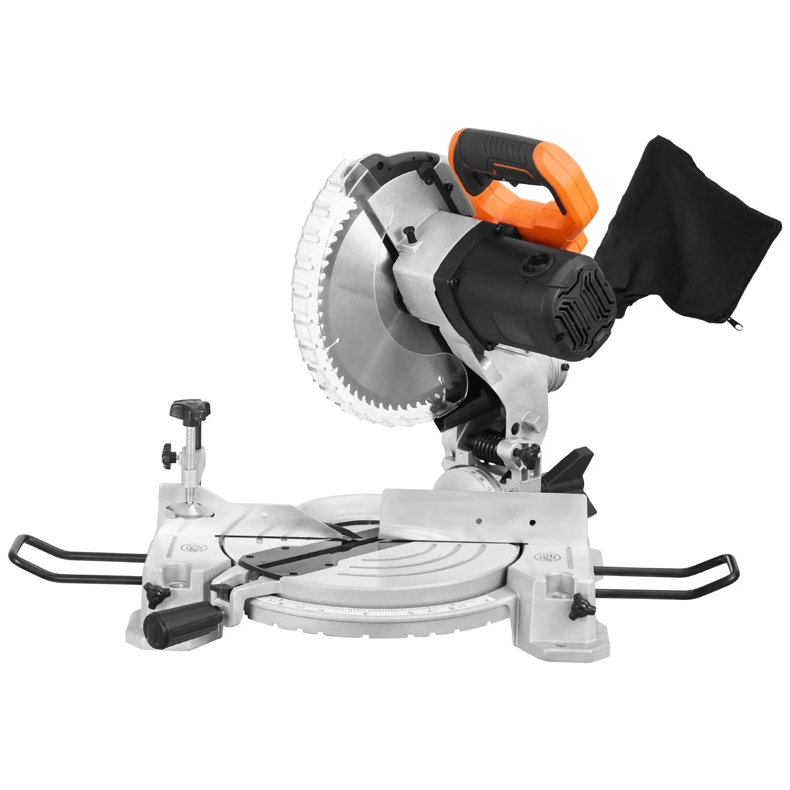 VEVOR Compound Miter Saw 10-Inch Blade 15 Amp Motor 60-Tooth Corded Single Bevel