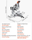 VEVOR Sliding Compound Miter Saw 12-Inch Blade 15 Amp Motor Corded Double Bevel