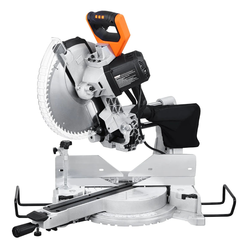 VEVOR Sliding Compound Miter Saw 12-Inch Blade 15 Amp Motor Corded Double Bevel