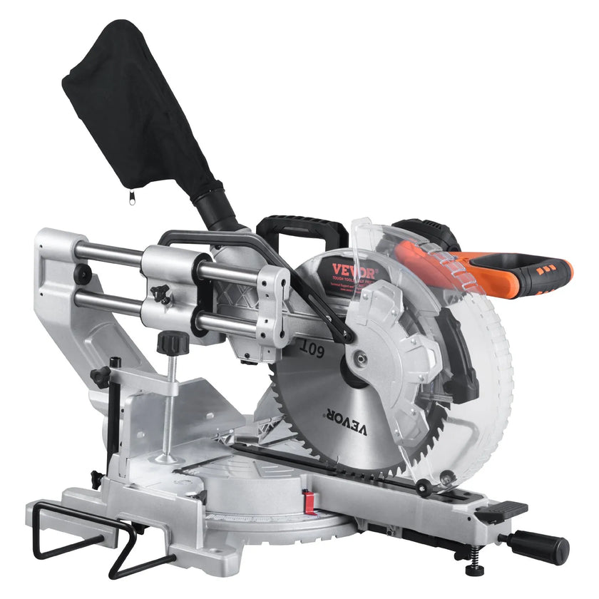 VEVOR Sliding Compound Miter Saw 12-Inch Blade 15 Amp Motor Corded Double Bevel
