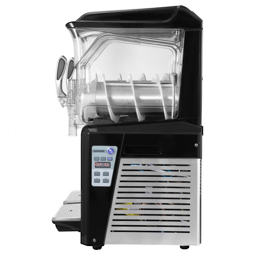 VEVOR Slush Frozen Drink Machine, 10LX2 Tanks, 900W Commercial Margarita Maker with 24.8°F to 28.4°F Temperature, Automatic Cleaning Cold Drink and Slush Modes, Perfect for Restaurants Cafes Bars