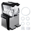 VEVOR Slush Frozen Drink Machine, 10LX2 Tanks, 900W Commercial Margarita Maker with 24.8°F to 28.4°F Temperature, Automatic Cleaning Cold Drink and Slush Modes, Perfect for Restaurants Cafes Bars