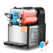 VEVOR Margarita Machine, 3LX2 Tank Slushy Machine Commercial, 340W Frozen Margarita Machine with Temperature Preservation, Stainless Steel Home Slush Frozen Drink Machine with Automatic Clean, Black