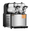 VEVOR Margarita Machine, 3LX2 Tank Slushy Machine Commercial, 340W Frozen Margarita Machine with Temperature Preservation, Stainless Steel Home Slush Frozen Drink Machine with Automatic Clean, Black