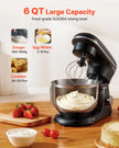 VEVOR Stand Mixer 6 Quart Electric Dough Mixer 660W 6 + P Speeds Food Beater