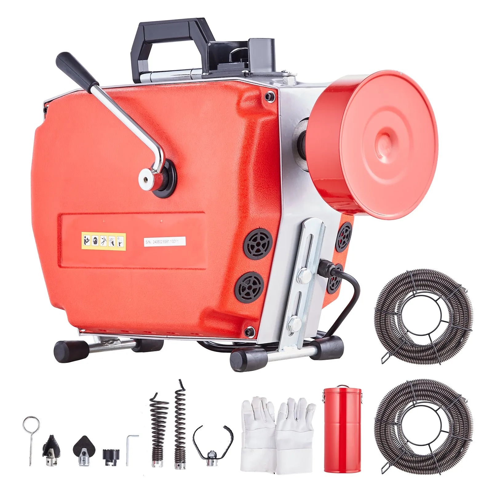 VEVOR Drain Cleaner Machine 120FT x 7/8