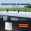 VEVOR Van Roof Ladder Rack, 2 Bars Alloy Steel Roof Racks, 500 LBS Capacity Rain-Gutter Roof Rack, Adjustable Length 35.8
