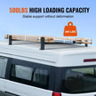 VEVOR Van Roof Ladder Rack, 2 Bars Alloy Steel Roof Racks, 500 LBS Capacity Rain-Gutter Roof Rack, Adjustable Length 35.8