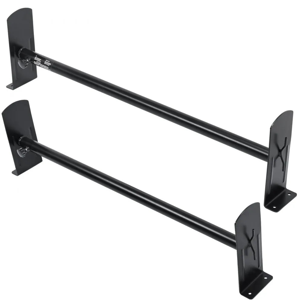 VEVOR Van Roof Ladder Rack, 2 Bars Alloy Steel Roof Racks, 500 LBS Capacity Rain-Gutter Roof Rack, Adjustable Length 35.8