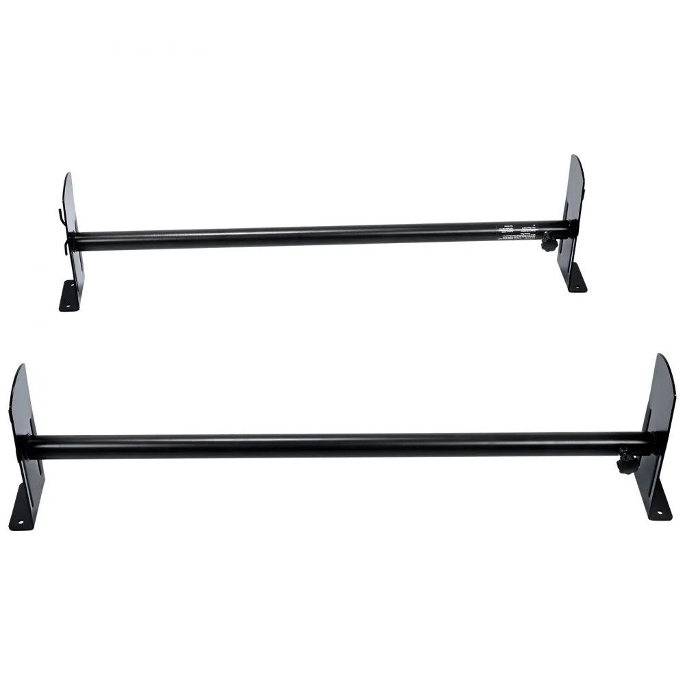 VEVOR Van Roof Ladder Rack, 2 Bars Alloy Steel Roof Racks, 500 LBS Capacity Rain-Gutter Roof Rack, Adjustable Length 35.8