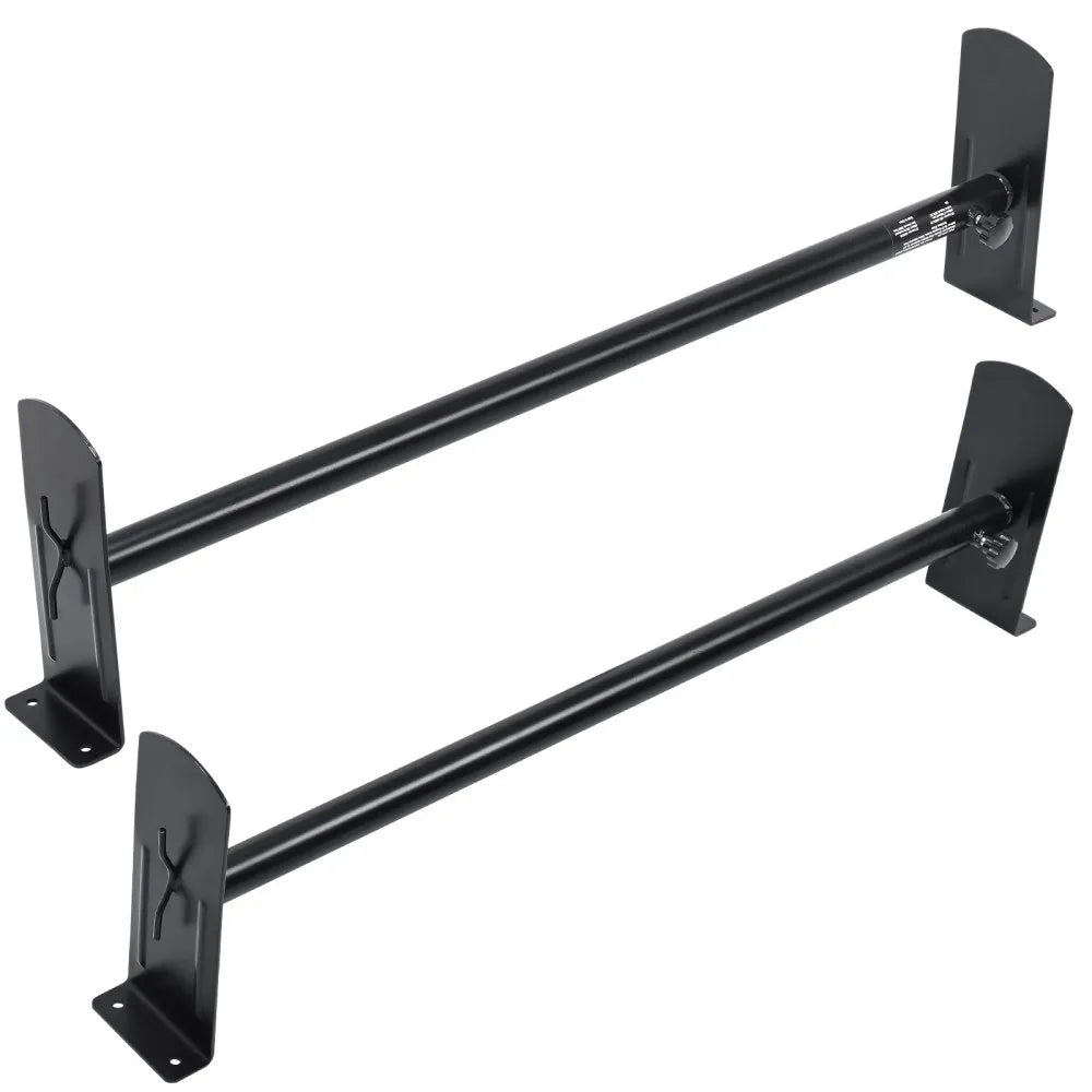 VEVOR Van Roof Ladder Rack, 2 Bars Alloy Steel Roof Racks, 500 LBS Capacity Rain-Gutter Roof Rack, Adjustable Length 35.8