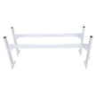 VEVOR Van Roof Ladder Rack, 2 Bars Aluminum Alloy Roof Ladder Racks, 400 LBS Capacity Rain-Gutter Van Roof Rack, Adjustable Length 51.2