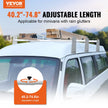VEVOR Van Roof Ladder Rack, 3 Bars Alloy Steel Roof Racks, 750 LBS Capacity Rain-Gutter Roof Rack, Adjustable Length 40.2