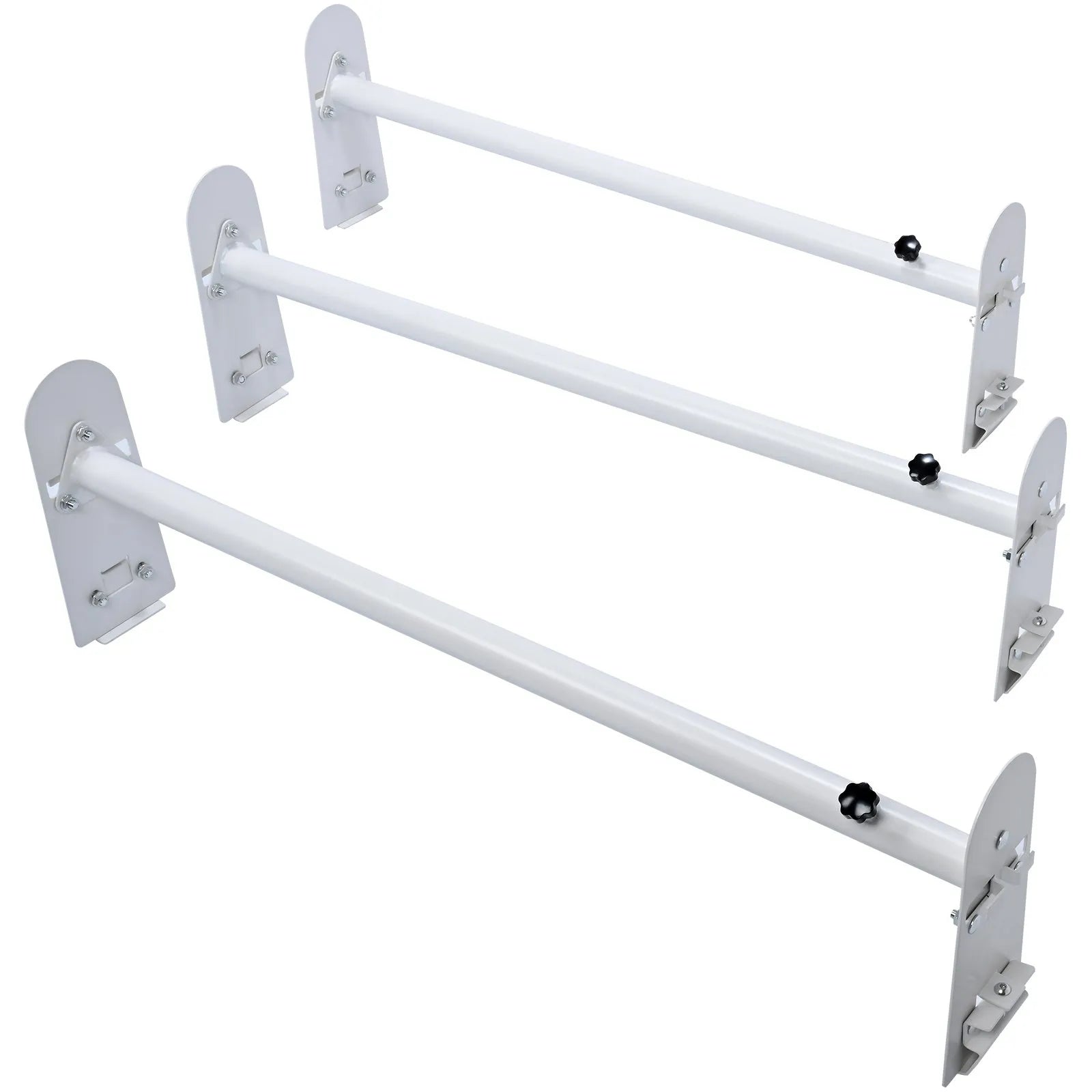 VEVOR Van Roof Ladder Rack, 3 Bars Alloy Steel Roof Racks, 750 LBS Capacity Rain-Gutter Roof Rack, Adjustable Length 40.2