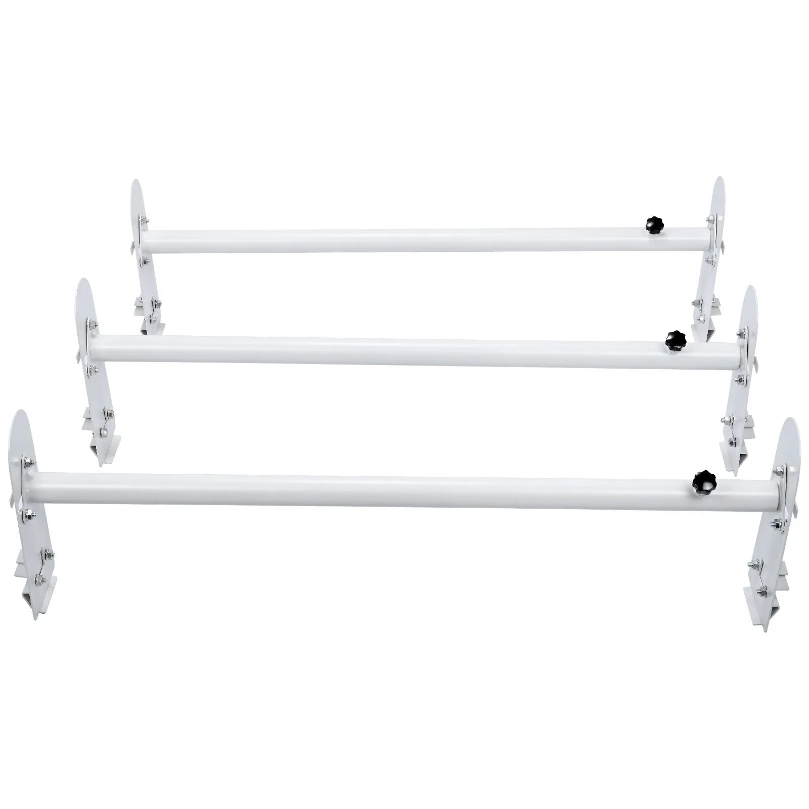 VEVOR Van Roof Ladder Rack, 3 Bars Alloy Steel Roof Racks, 750 LBS Capacity Rain-Gutter Roof Rack, Adjustable Length 40.2