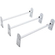 VEVOR Van Roof Ladder Rack, 3 Bars Alloy Steel Roof Racks, 750 LBS Capacity Rain-Gutter Roof Rack, Adjustable Length 40.2