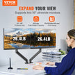 VEVOR Dual Monitor Mount, Supports 13