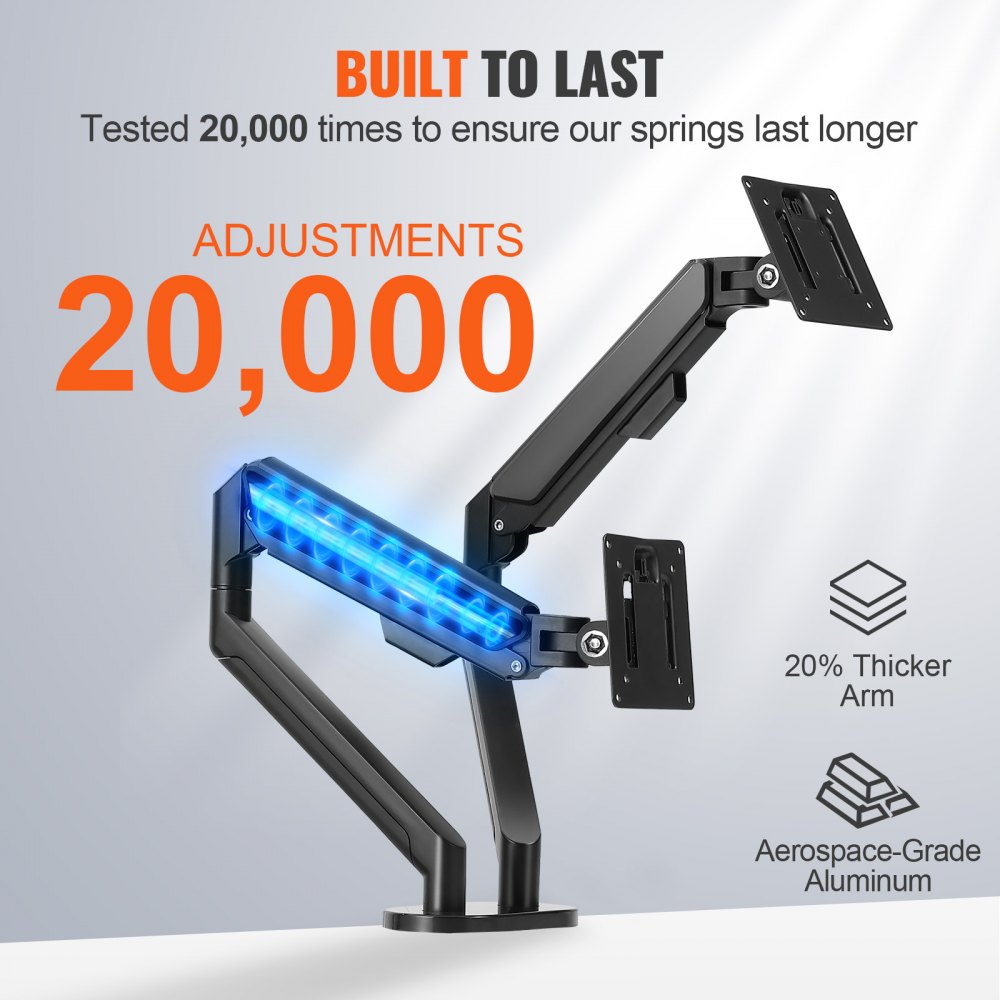 VEVOR Dual Monitor Mount, Supports 13