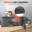 VEVOR Triple Monitor Mount, Supports 13
