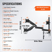 VEVOR Triple Monitor Mount, Supports 13