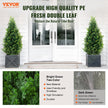 VEVOR 2 Pack 3' Artificial Cedar Topiary Tree Faux Plant UV Decor In/Outdoor