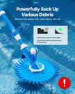 VEVOR Suction Pool Cleaner Vacuum Cleaner 12 Hoses for In/Above-ground Pool