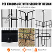 VEVOR Dog Playpen 8 Panels Foldable Metal Dog Exercise Pen with Bottom Pad 30