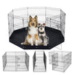 VEVOR Dog Playpen 8 Panels Foldable Metal Dog Exercise Pen with Bottom Pad 30